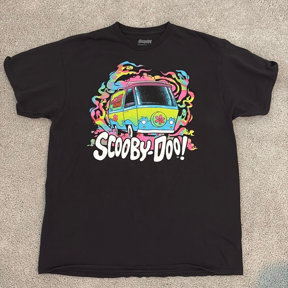 Scooby-Doo Black Groovy Graphic T-shirt Size Large